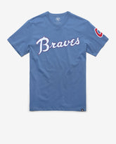 ATLANTA BRAVES COOPERSTOWN '47 FRANKLIN FIELDHOUSE TEE CADET BLUE