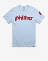 PHILADELPHIA PHILLIES COOPERSTOWN '47 FRANKLIN FIELDHOUSE TEE GULF BLUE