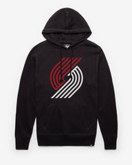 PORTLAND TRAIL BLAZERS IMPRINT '47 HEADLINE HOOD JET BLACK