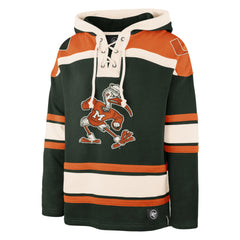 MIAMI HURRICANES SUPERIOR '47 LACER HOOD DARK GREEN