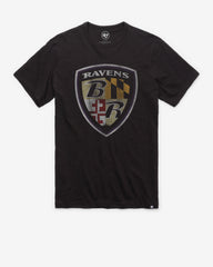 BALTIMORE RAVENS GRIT '47 SCRUM TEE JET BLACK