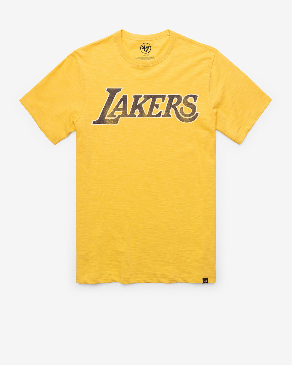 LOS ANGELES LAKERS GRIT WORDMARK '47 SCRUM TEE TRACK GOLD