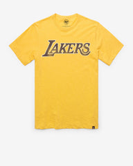 LOS ANGELES LAKERS GRIT WORDMARK '47 SCRUM TEE TRACK GOLD
