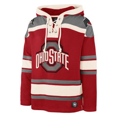 OHIO STATE BUCKEYES SUPERIOR LACER HOOD MENS RED