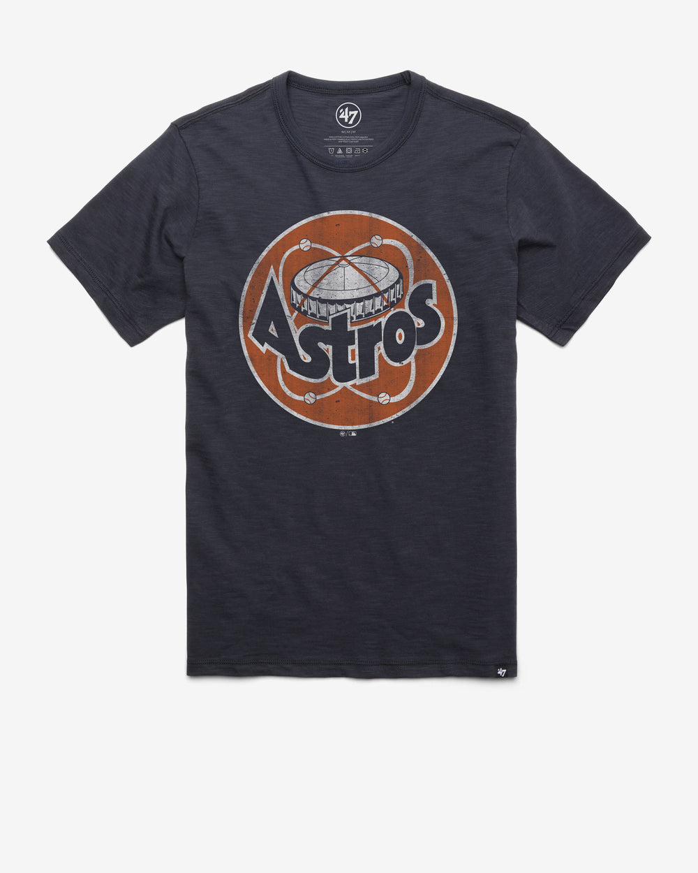 HOUSTON ASTROS COOPERSTOWN GRIT '47 VINTAGE SCRUM TEE FALL NAVY