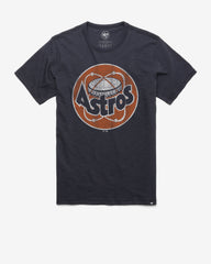 HOUSTON ASTROS COOPERSTOWN GRIT '47 VINTAGE SCRUM TEE FALL NAVY