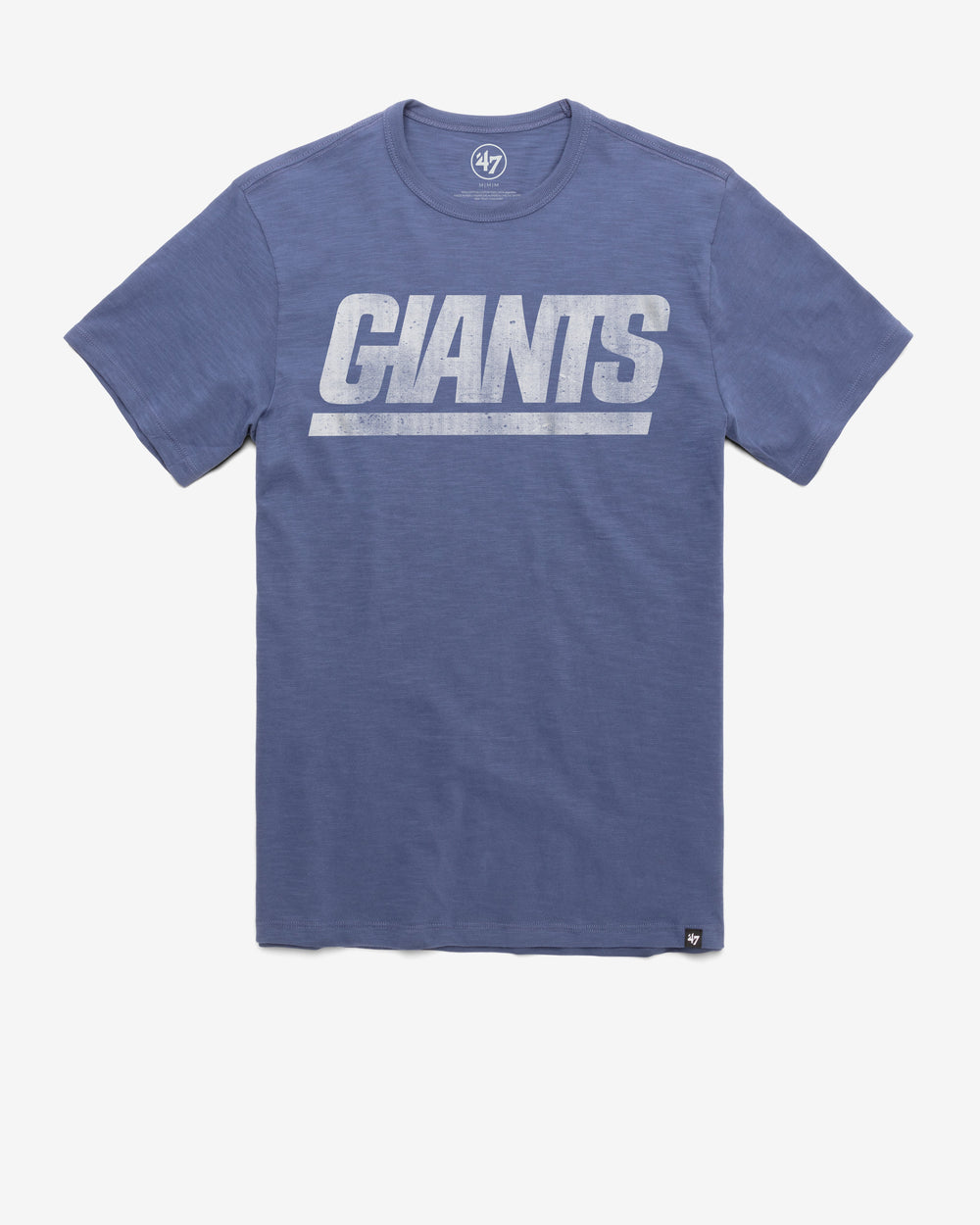NEW YORK GIANTS GRIT WORDMARK '47 SCRUM TEE BLEACHER BLUE