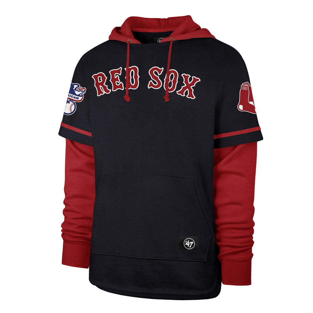 BOSTON RED SOX TRIFECTA '47 SHORTSTOP PULLOVER HOOD FALL NAVY