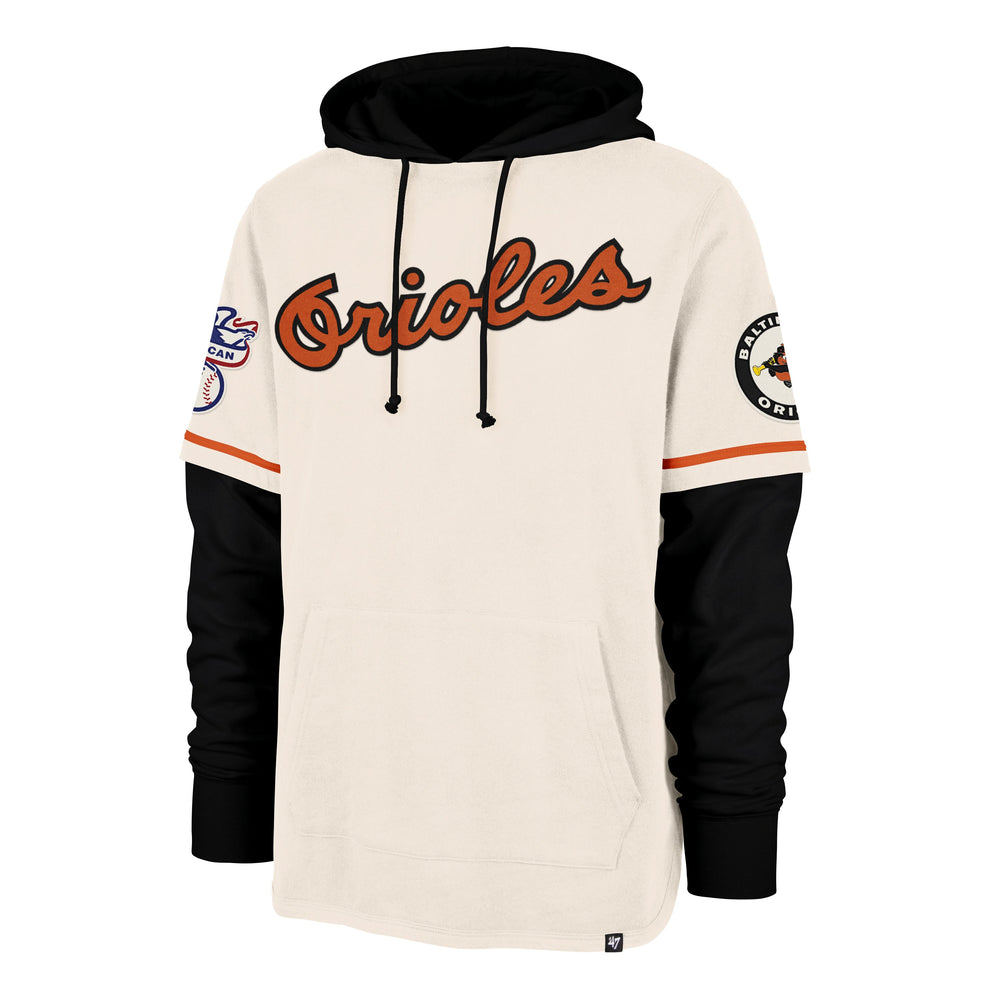 BALTIMORE ORIOLES COOPERSTOWN TRIFECTA '47 SHORTSTOP PULLOVER CREAM