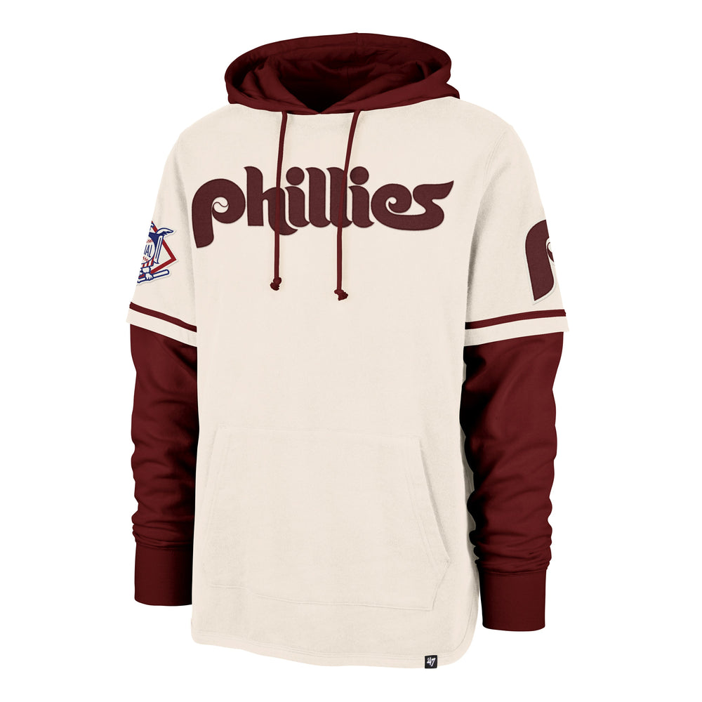 PHILADELPHIA PHILLIES COOPERSTOWN TRIFECTA '47 SHORTSTOP PULLOVER CREAM