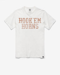 TEXAS LONGHORNS GRIT WORDMARK '47 SCRUM TEE WHITE WASH