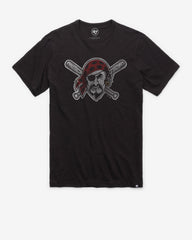 PITTSBURGH PIRATES GRIT '47 SCRUM TEE JET BLACK