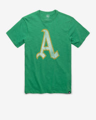 OAKLAND ATHLETICS COOPERSTOWN GRIT '47 SCRUM TEE KELLY