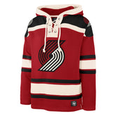 PORTLAND TRAIL BLAZERS SUPERIOR '47 LACER HOOD RED