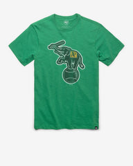 OAKLAND ATHLETICS COOPERSTOWN GRIT '47 SCRUM TEE KELLY