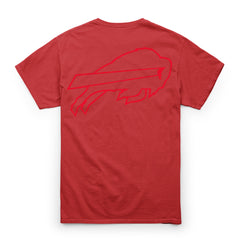 BUFFALO BILLS HIGHLIGHT '47 VINTAGE TUBULAR TEE DT CARDINAL