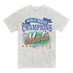NEW YORK METS 1986 WORLD SERIES ROCKER '47 VINTAGE TUBULAR TEE DUNE