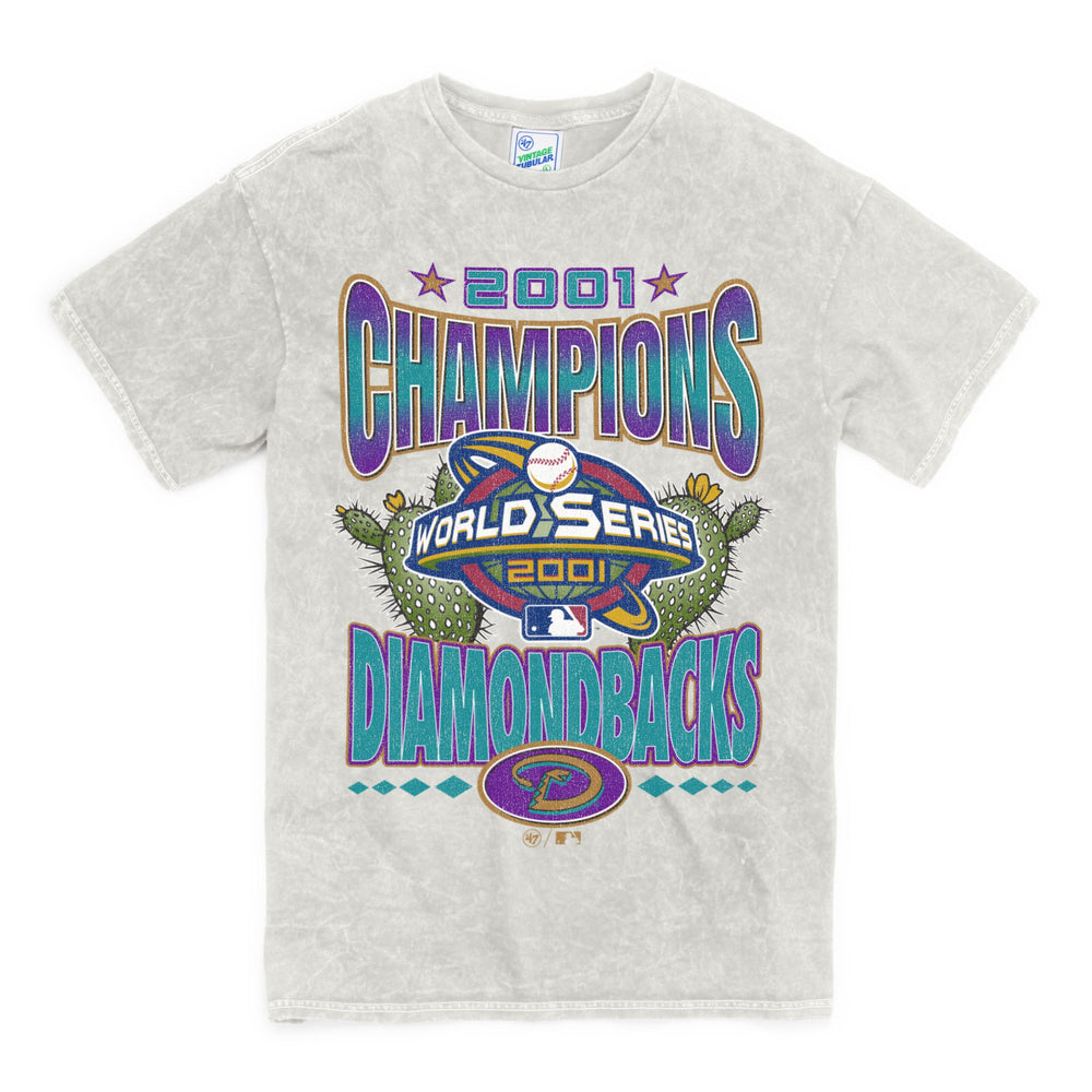 ARIZONA DIAMONDBACKS 2001 WORLD SERIES ROCKER '47 VINTAGE TUBULAR TEE DUNE
