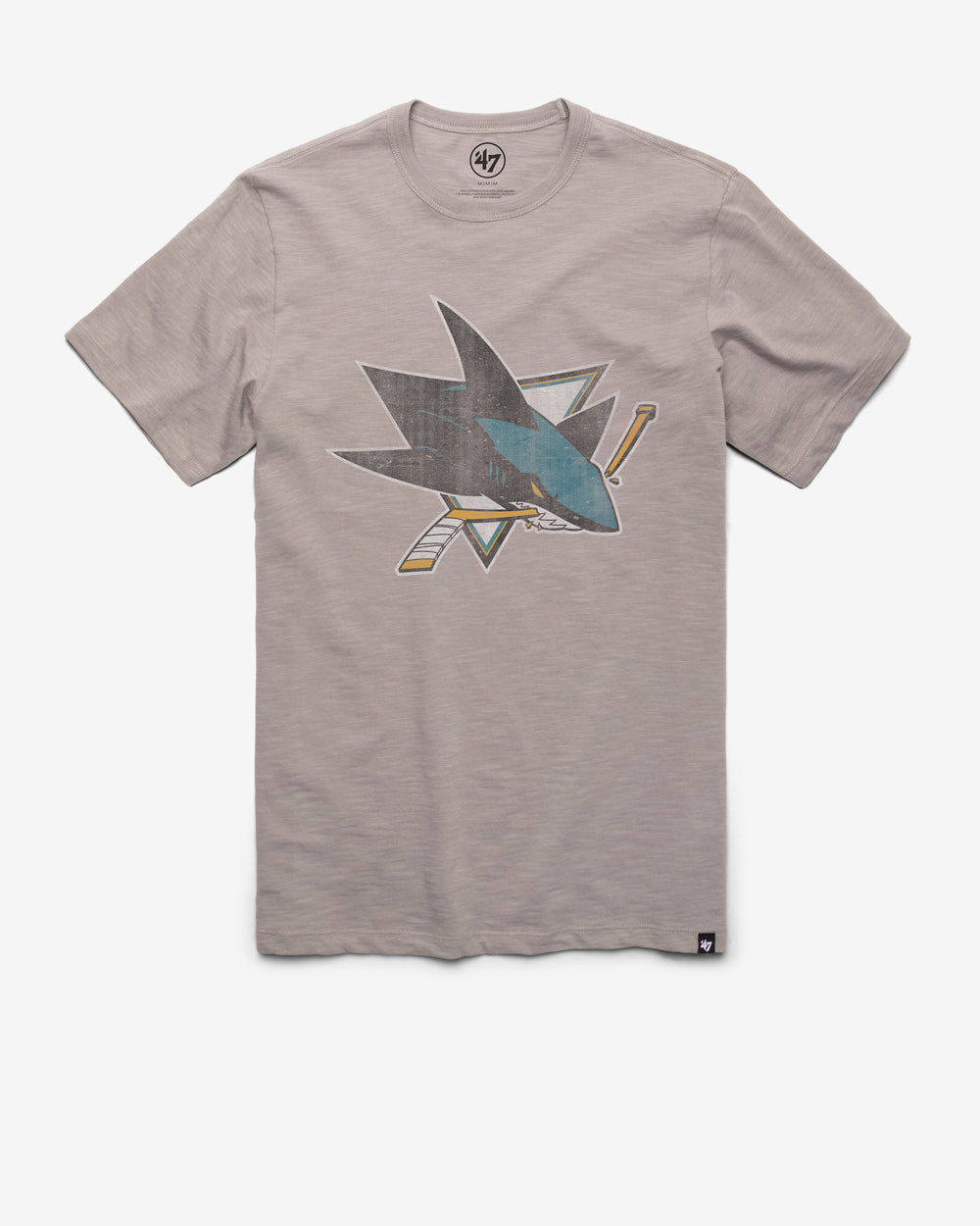 SAN JOSE SHARKS GRIT '47 SCRUM TEE WOLF GREY