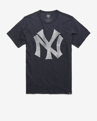 NEW YORK YANKEES COOPERSTOWN GRIT '47 VINTAGE SCRUM TEE FALL NAVY