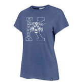 KENTUCKY WILDCATS VINTAGE PREMIER '47 FRANKIE TEE WOMENS CADET BLUE