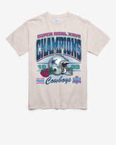 DALLAS COWBOYS SUPER BOWL GRIDIRON LOCKER '47 VINTAGE TUBULAR TEE DUNE