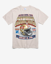 SAN FRANCISCO 49ERS SUPER BOWL GRIDIRON LOCKER '47 VINTAGE TUBULAR TEE DUNE