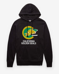 CALIFORNIA GOLDEN SEALS VINTAGE IMPRINT '47 HEADLINE HOOD JET BLACK