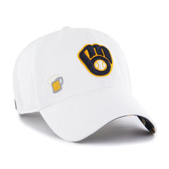 MILWAUKEE BREWERS CONFETTI ICON '47 CLEAN UP WOMENS WHITE