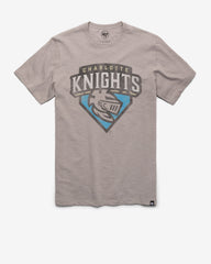 CHARLOTTE KNIGHTS GRIT '47 SCRUM TEE WOLF GREY