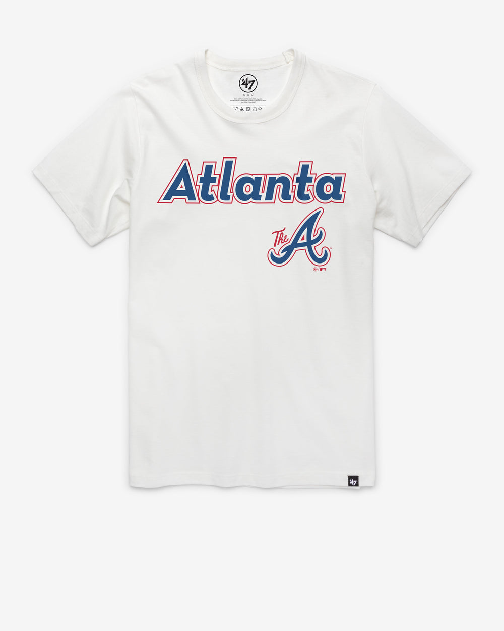 ATLANTA BRAVES CITY CONNECT PREGAME '47 FRANKLIN TEE WHITE WASH