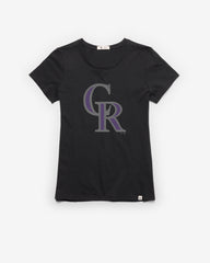 COLORADO ROCKIES PREMIER '47 FRANKIE TEE WOMENS FLINT BLACK