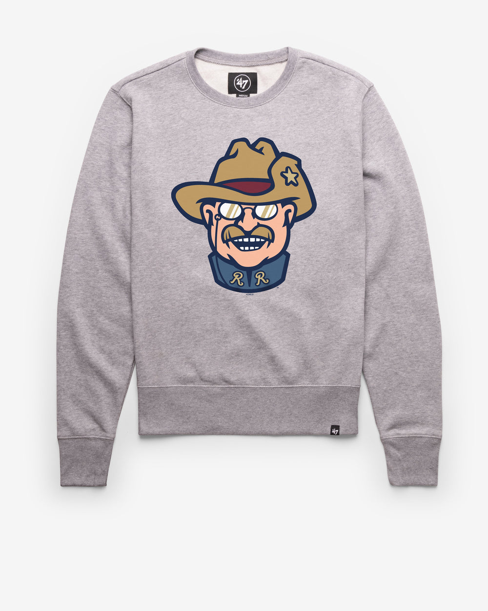 FRISCO ROUGHRIDERS IMPRINT '47 HEADLINE CREW SLATE GREY