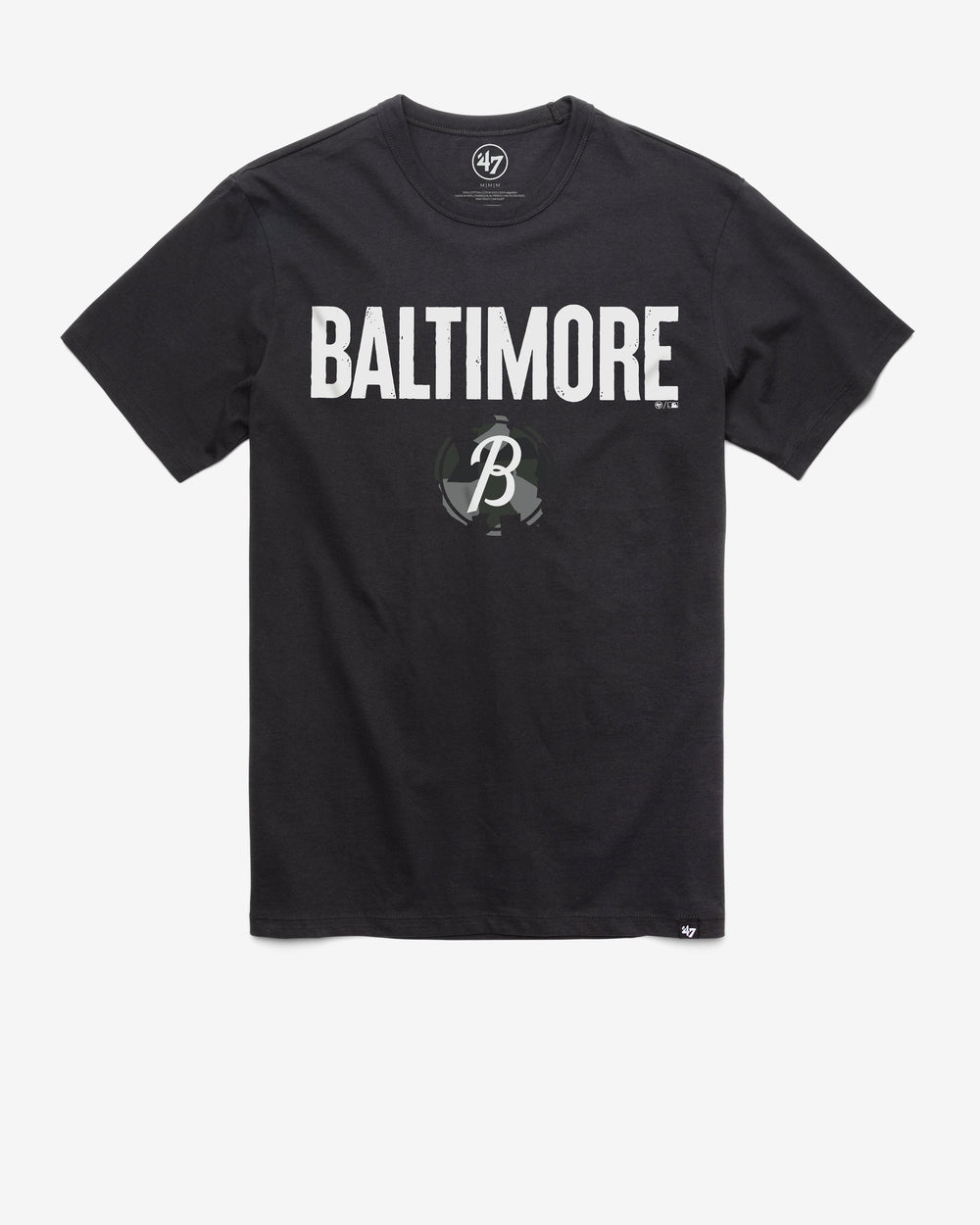 BALTIMORE ORIOLES CITY CONNECT PREGAME '47 FRANKLIN TEE FLINT BLACK