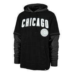 CHICAGO CUBS METEORITE '47 SHORTSTOP PULLOVER HOOD JET BLACK