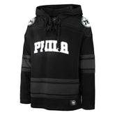 PHILADELPHIA 76ERS ANTHRACITE SUPERIOR '47 LACER HOOD JET BLACK