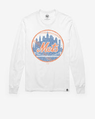 NEW YORK METS PREMIER '47 FRANKLIN LONG SLEEVE TEE WHITE WASH