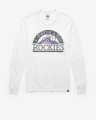 COLORADO ROCKIES PREMIER '47 FRANKLIN LONG SLEEVE TEE WHITE WASH