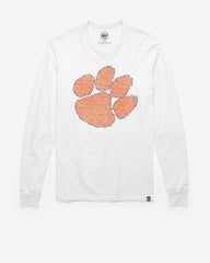 CLEMSON TIGERS PREMIER '47 FRANKLIN LONG SLEEVE TEE WHITE WASH