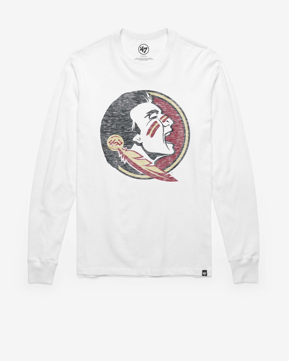 FLORIDA STATE SEMINOLES PREMIER '47 FRANKLIN LONG SLEEVE TEE WHITE WASH