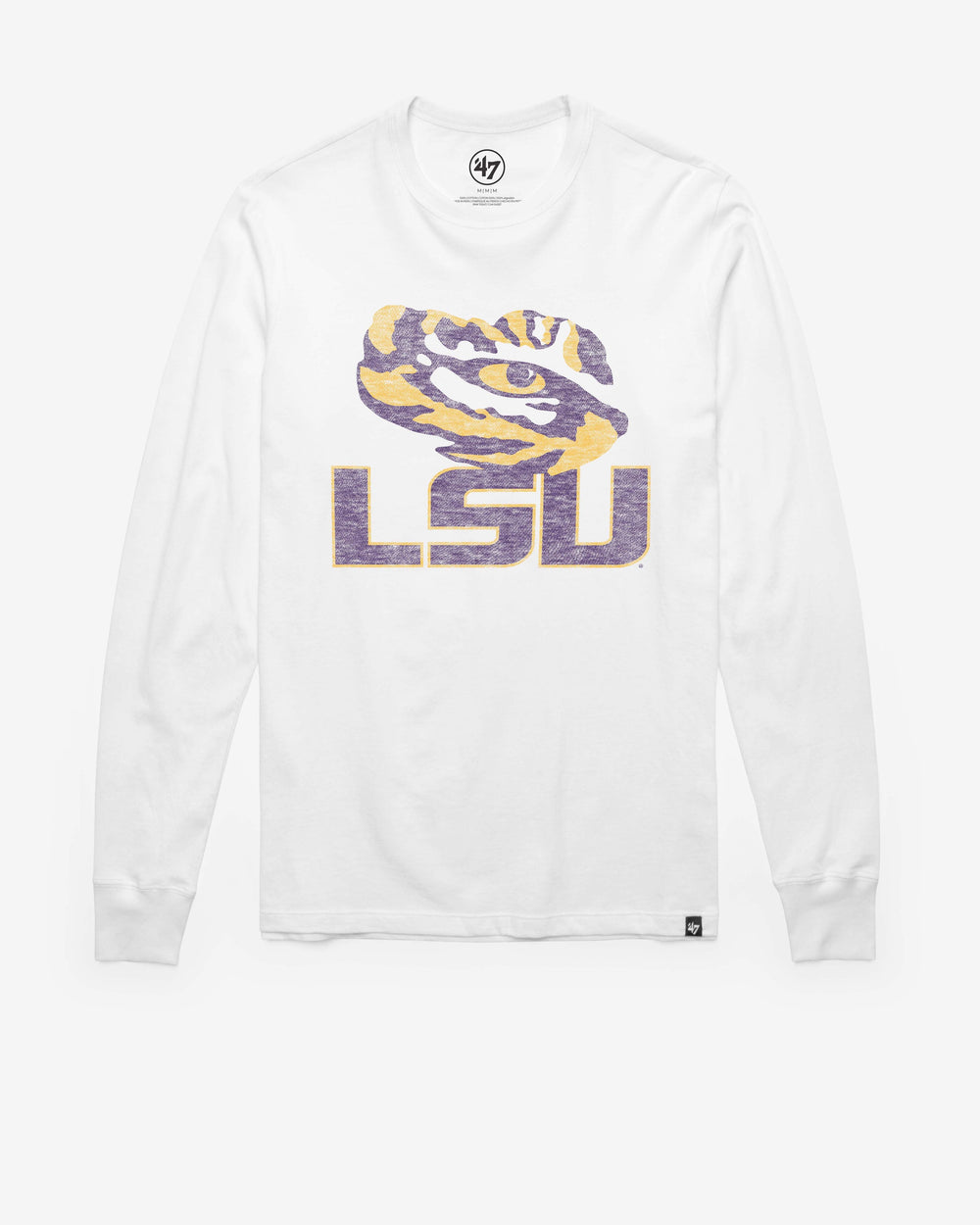 LOUISIANA STATE TIGERS LSU PREMIER '47 FRANKLIN LONG SLEEVE TEE WHITE WASH