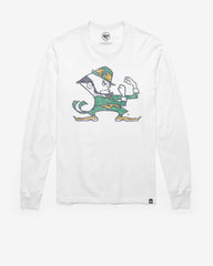 NOTRE DAME FIGHTING IRISH PREMIER '47 FRANKLIN LONG SLEEVE TEE WHITE WASH