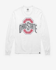 OHIO STATE BUCKEYES PREMIER '47 FRANKLIN LONG SLEEVE TEE WHITE WASH