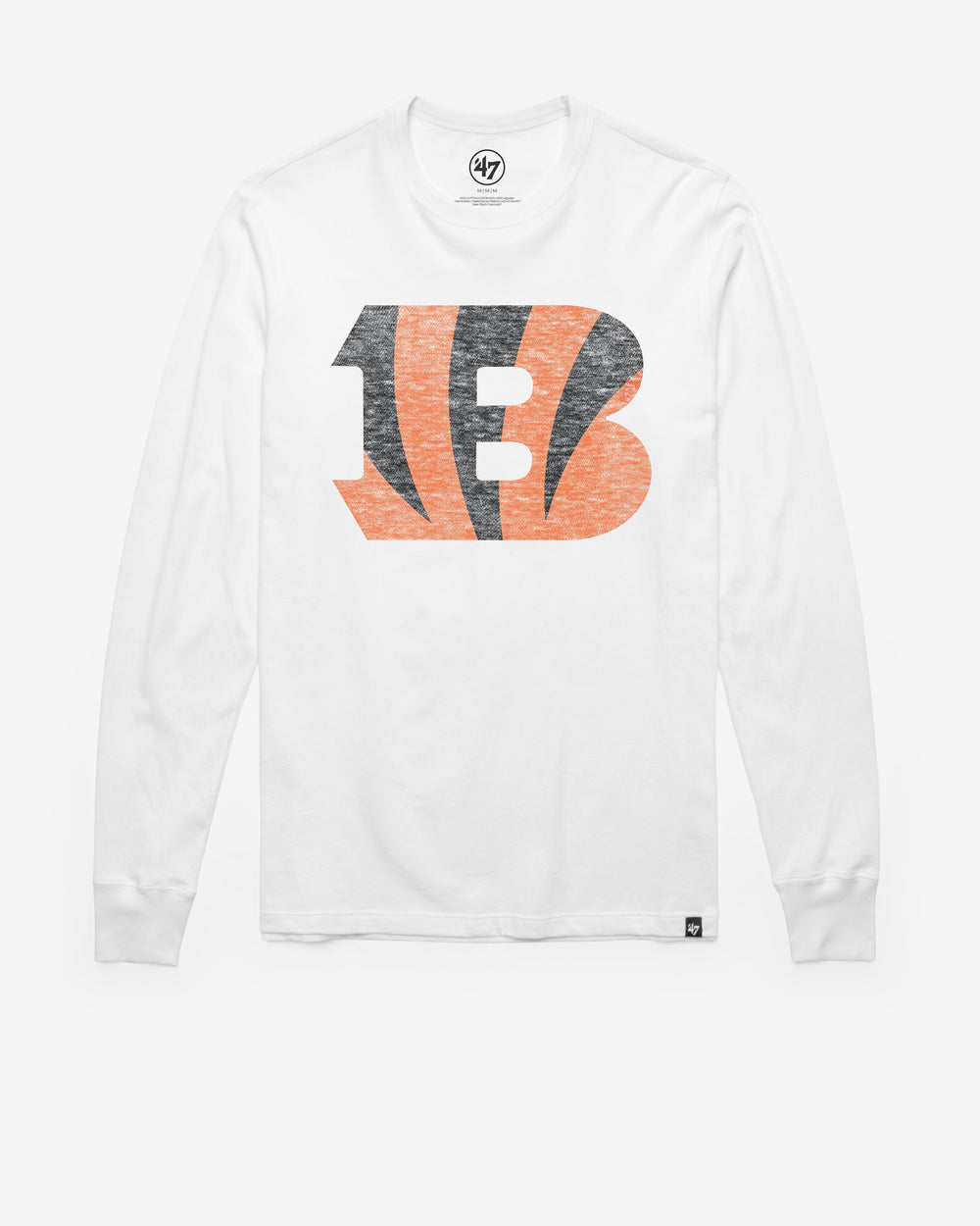 CINCINNATI BENGALS PREMIER '47 FRANKLIN LONG SLEEVE TEE WHITE WASH
