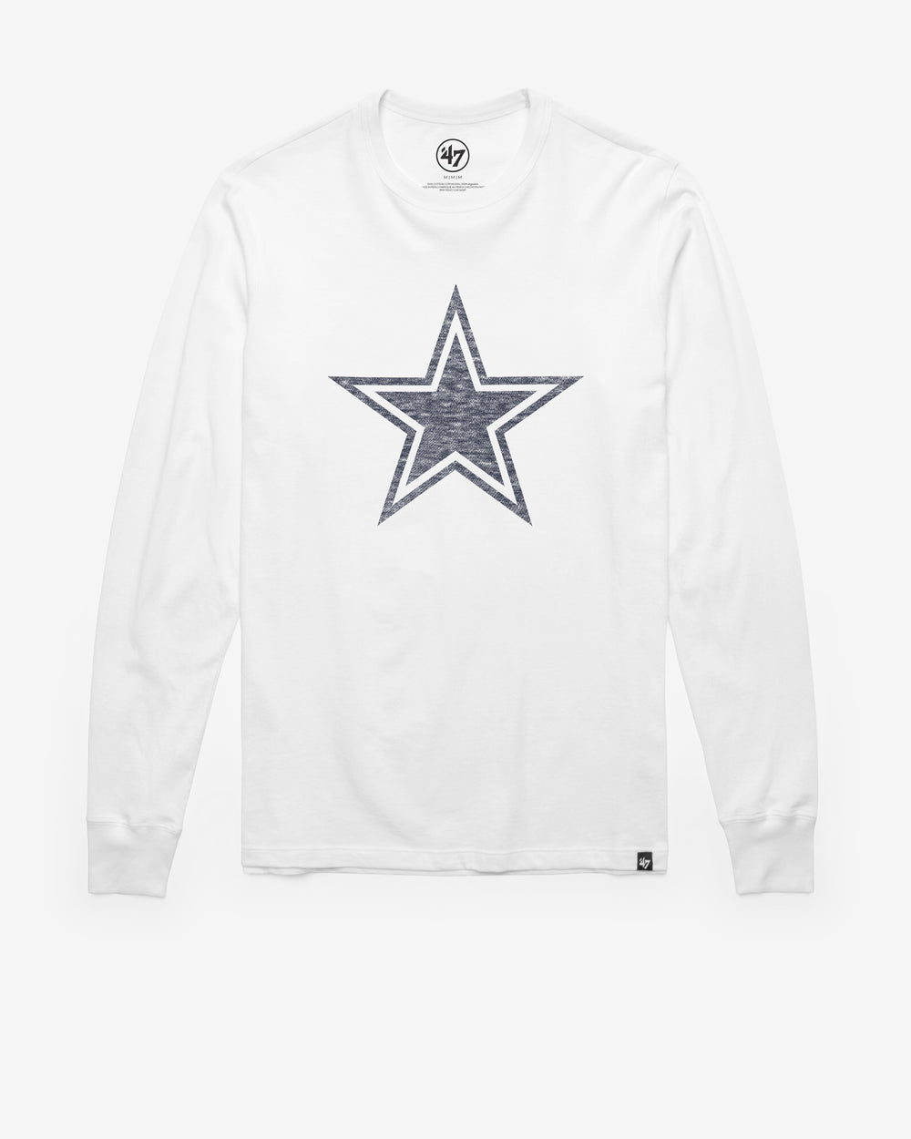 DALLAS COWBOYS PREMIER '47 FRANKLIN LONG SLEEVE TEE WHITE WASH