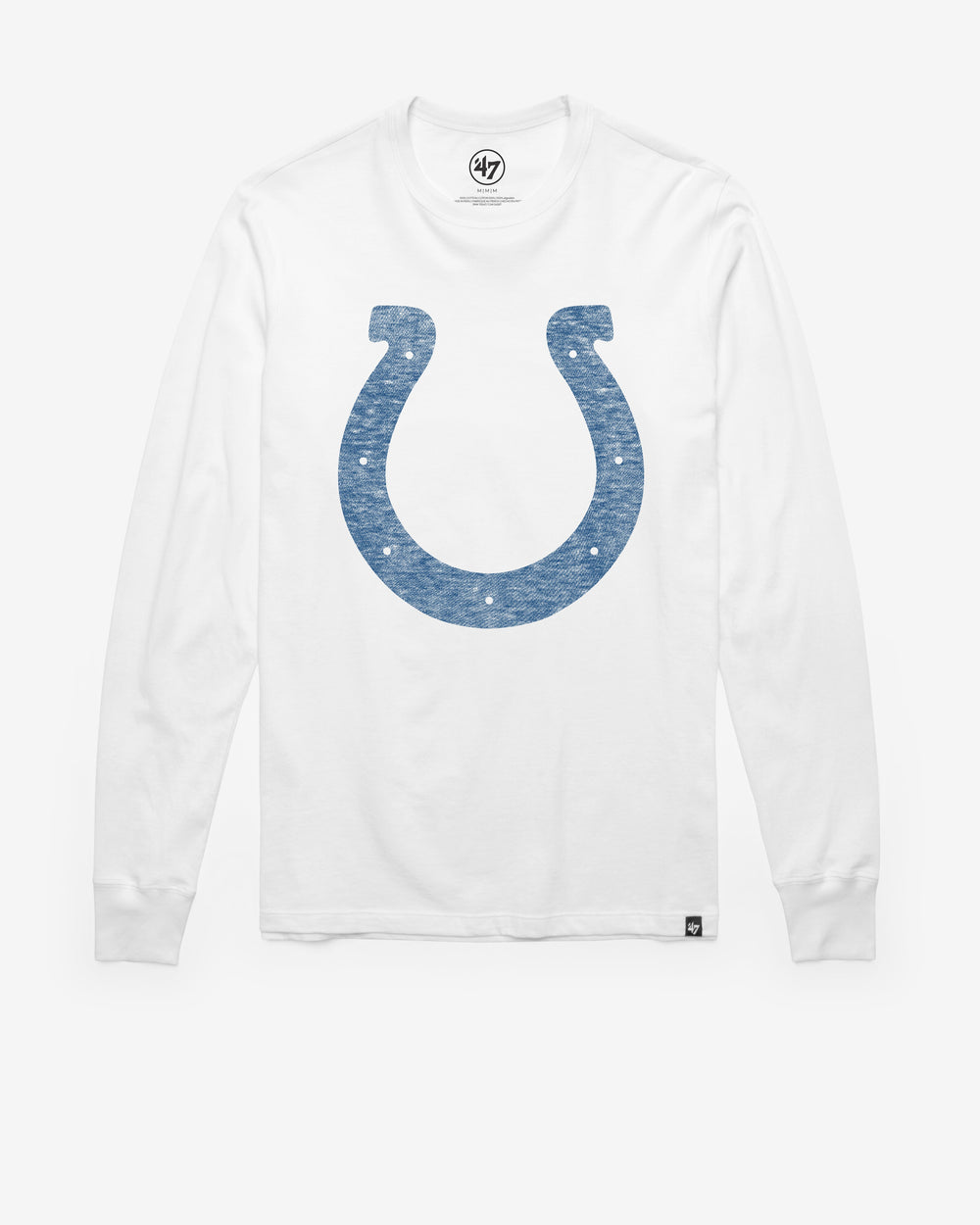 INDIANAPOLIS COLTS PREMIER '47 FRANKLIN LONG SLEEVE TEE WHITE WASH