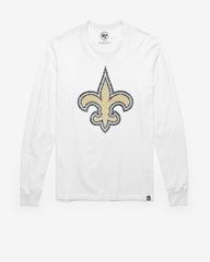 NEW ORLEANS SAINTS PREMIER '47 FRANKLIN LONG SLEEVE TEE WHITE WASH