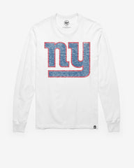 NEW YORK GIANTS PREMIER '47 FRANKLIN LONG SLEEVE TEE WHITE WASH