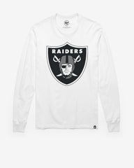 LAS VEGAS RAIDERS PREMIER '47 FRANKLIN LONG SLEEVE TEE WHITE WASH