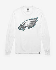 PHILADELPHIA EAGLES PREMIER '47 FRANKLIN LONG SLEEVE TEE WHITE WASH